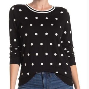 J. Crew Polka Dot Crew Neck Pullover Sweater Size XS